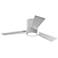 42" Visual Comfort Clarity II Matte White LED Hugger Fan with Remote