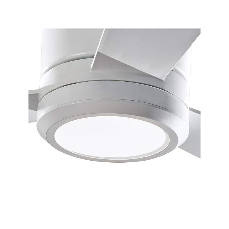 Image 3 42" Visual Comfort Clarity II Matte White LED Hugger Fan with Remote more views