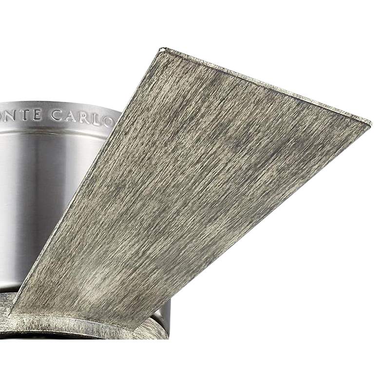 Image 4 42" Visual Comfort Clarity Max Brushed Steel Hugger Fan with Remote more views