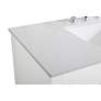 5_42-Inch White Single Sink Bathroom Vanity With White Calacatta Quartz Top more views
