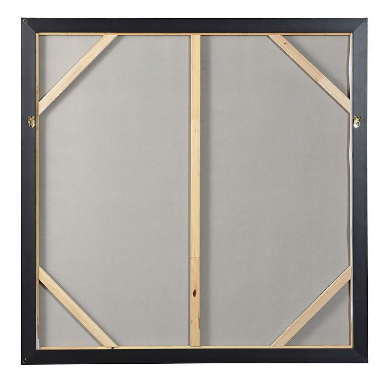Image 4 42" x 42" Streetside Sketch Black Frame Hand Painted Canvas Wall  more views