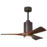 42" Matthews Patricia-3 Textured Bronze LED Ceiling Fan with Remote