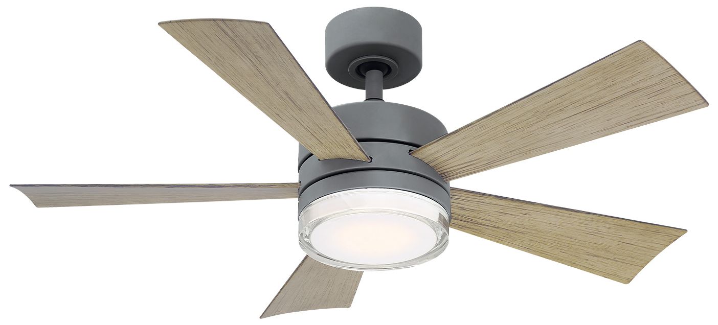 52" Modern Forms Wynd Bronze Wet Location LED Smart Ceiling Fan ...