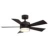 42" Modern Forms Wynd Matte Black 3500K LED Smart Ceiling Fan
