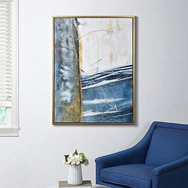42" x 32" Austin Allen James Abstract Painting 8 Gold Frame Wall