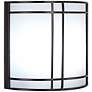 42172 - White Acrylic Wall Sconce with Texture Slate Frame