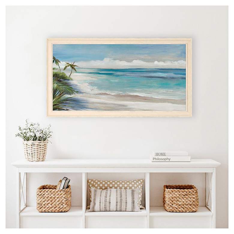Image 1 Paradise Reverie 52"W x 28"H Framed Art in scene