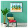 1_Cool Kona Pineapple 33"W x 27"H Framed Art in scene