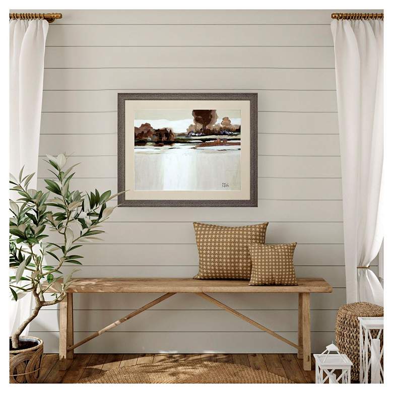 Image 1 Serene Day 35"W x 29"H Framed Art in scene