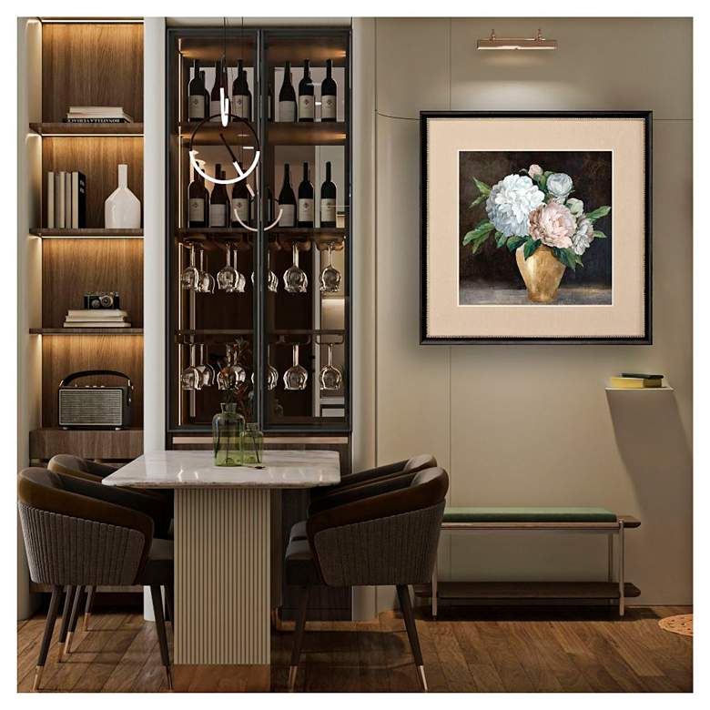 Image 1 Still Life Peonies II 30"W x 30"H Framed Art in scene
