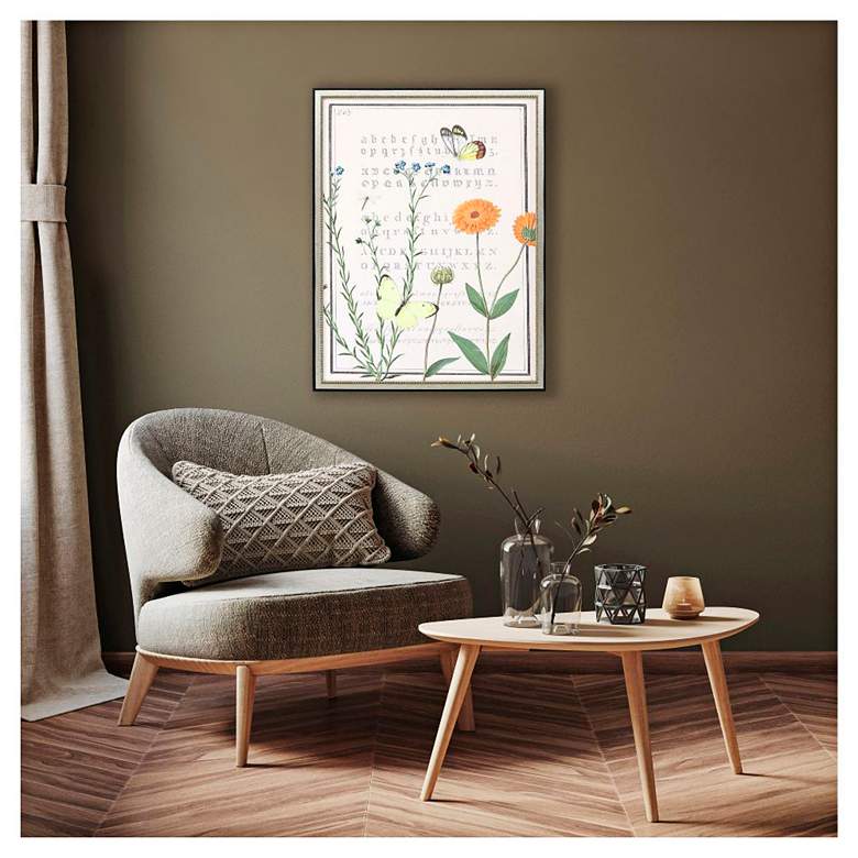 Image 1 Ephemeral Flourish 26"W x 34"H Framed Art in scene