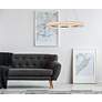 1_Laurel 34" Wide Gold Crystal LED Ring Pendant Light in scene