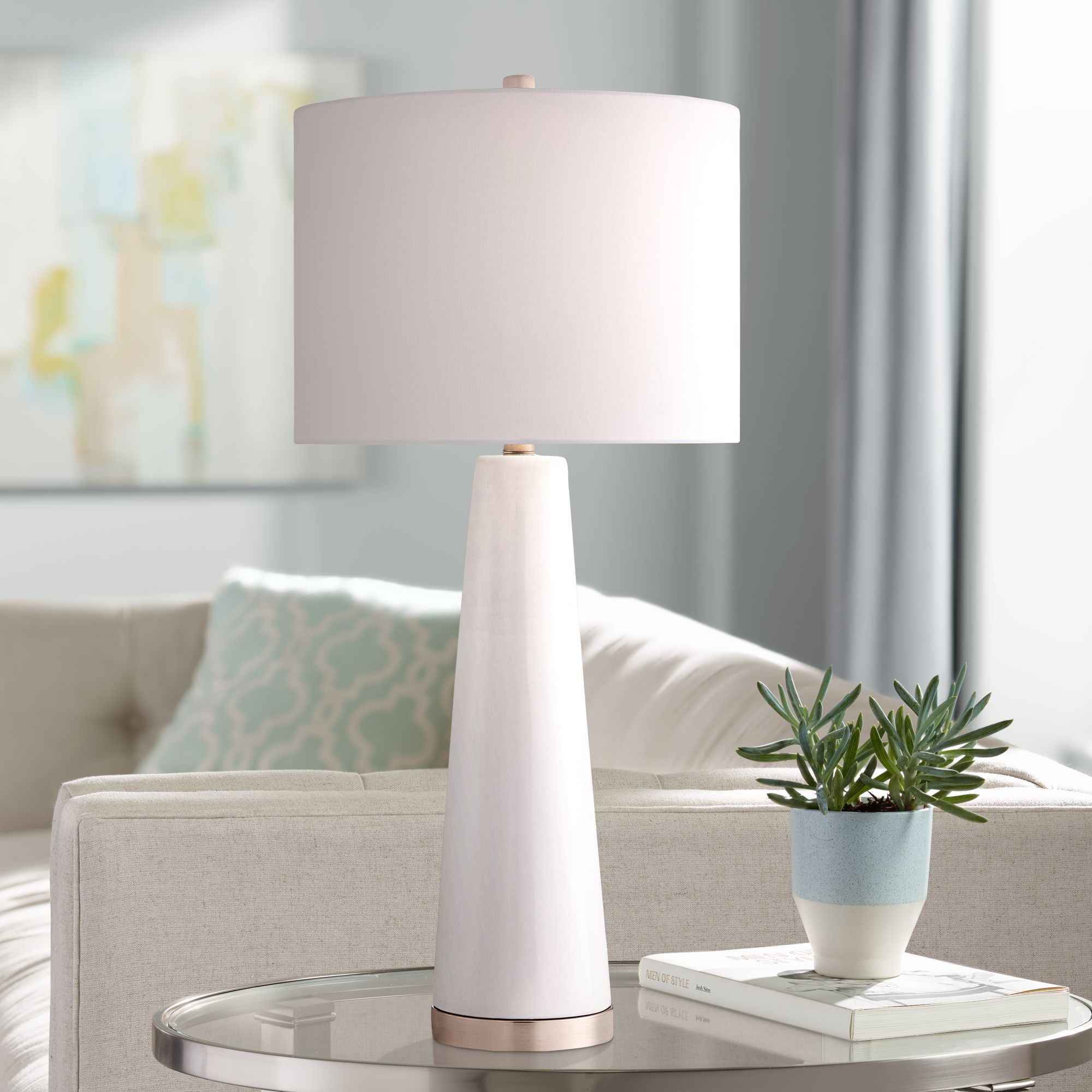 White Ivory, 26 In. 30 In., Table Lamps Page 3 Lamps Plus