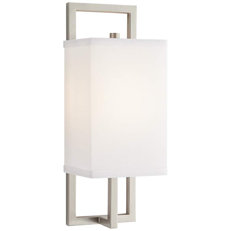 Image 1 42E70 - 13.5 inch H Brushed Nickel Wall Sconce - Direct Wire