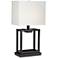 42E98 - 26" Dark Bronze Cubic Table Lamp with Rocker Switch