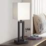 42F01 - 24" Dark Bronze Table Lamp with USB Outlet