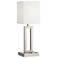 42F02 - 24" Brushed Nickel Table Lamp with USB Outlet