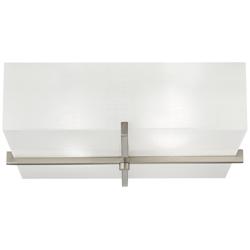 42F07 - 18&quot; Square Flush Mount Fixture in Brushed Nickel