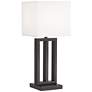 42F66 - 29"H Bronze 3-Tubes Table Lamp with 1Outlet and 1USB