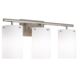 42G20 - 24&quot; Brushed Nickel Vanity with Frosted Glass Shades