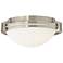 42G47 - 12" Flushmount Ceiling Fixture in Brushed Nickel