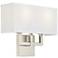 42G53 - Brushed Nickel Convertible Sconce with Two Arms