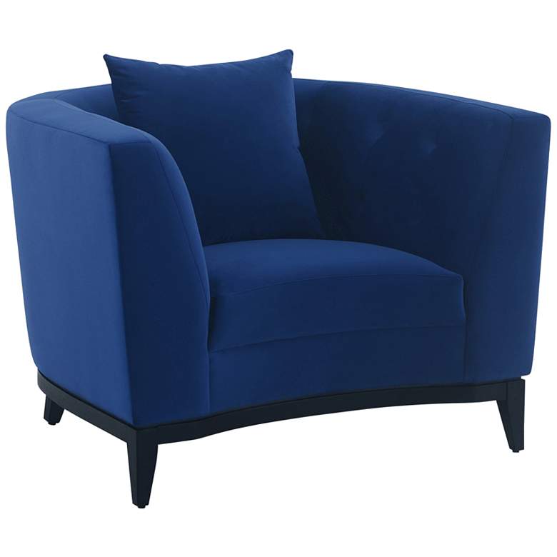 Image 2 42x38x31 Melange Blue Accent Chair