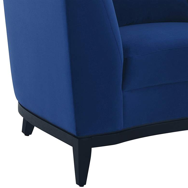 Image 4 42x38x31 Melange Blue Accent Chair more views