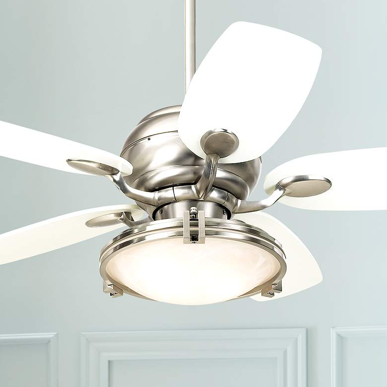 Image 1 43 inch Casa Optima&#8482; Brushed Steel Ceiling Fan with Remote