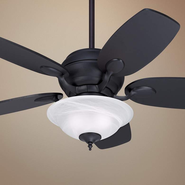 Image 1 43 inch Casa Optima Matte Black Ceiling Fan with Light Kit