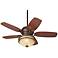 43" Casa Vieja® Black Rust Teak Blades Ceiling Fan