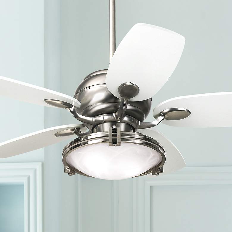 Image 1 43 inch Casa Vieja Casa Optima&#8482; Brushed Steel Ceiling Fan