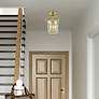 1_Oasis 3 Light Polished Brass Ceiling Mount in scene