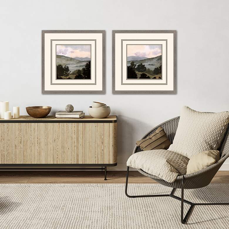 Image 1 Valley 22" Square 2-Piece Square Framed Wall Art Set in scene