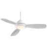 44" Concept I White LED Ceiling Fan with Remote Control