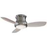 44" Concept II Brushed Steel Flushmount LED Ceiling Fan with Remote
