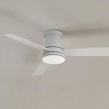 44" Hinkley Trey Matte White LED Smart Ceiling Fan