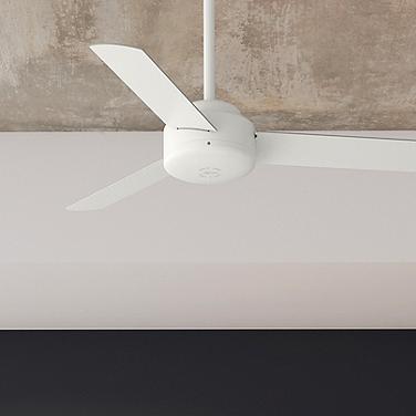 44" Hunter Presto Matte White 3-Blade Ceiling Fan with Wall Control