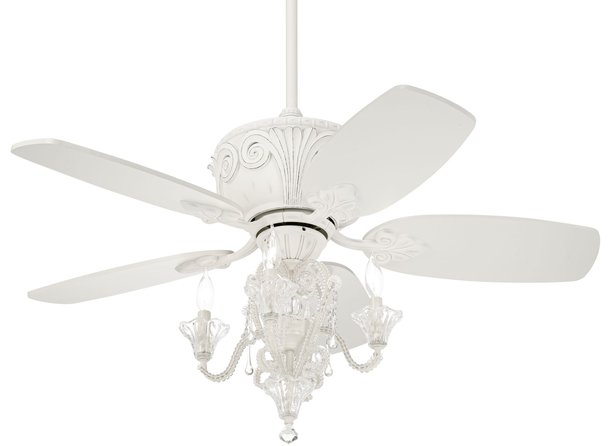 antique white chandelier ceiling fan