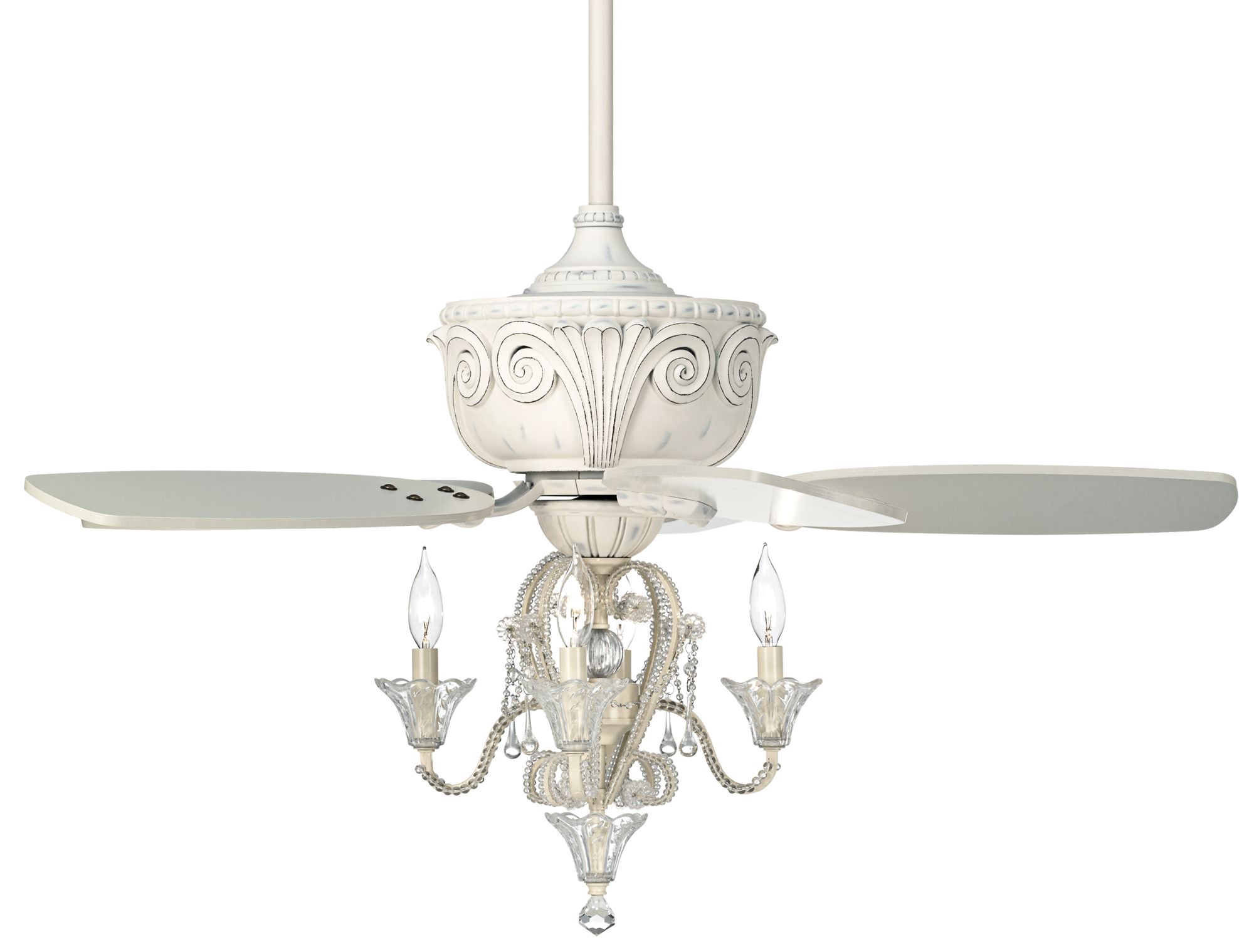 shabby chic ceiling fan chandeliers