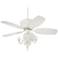 44" Casa Deville™ Antique White LED Ceiling Fan