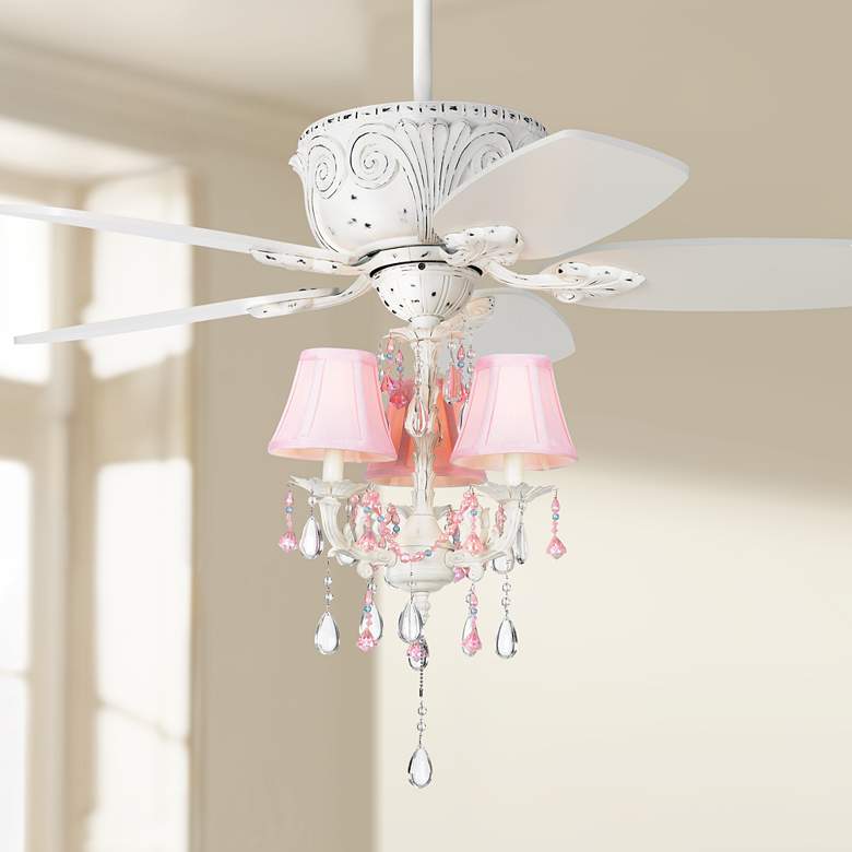 Image 1 44 inch Casa Deville&#8482; Pretty in Pink LED Ceiling Fan