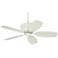 44" Casa Deville™ Rubbed White Ceiling Fan with Pull Chain