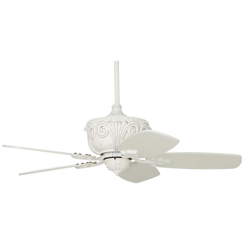 Image 3 44 inch Casa Deville&#8482; Rubbed White Ceiling Fan with Pull Chain more views