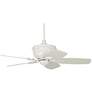 44" Casa Deville&#8482; Rubbed White Ceiling Fan with Pull Chain