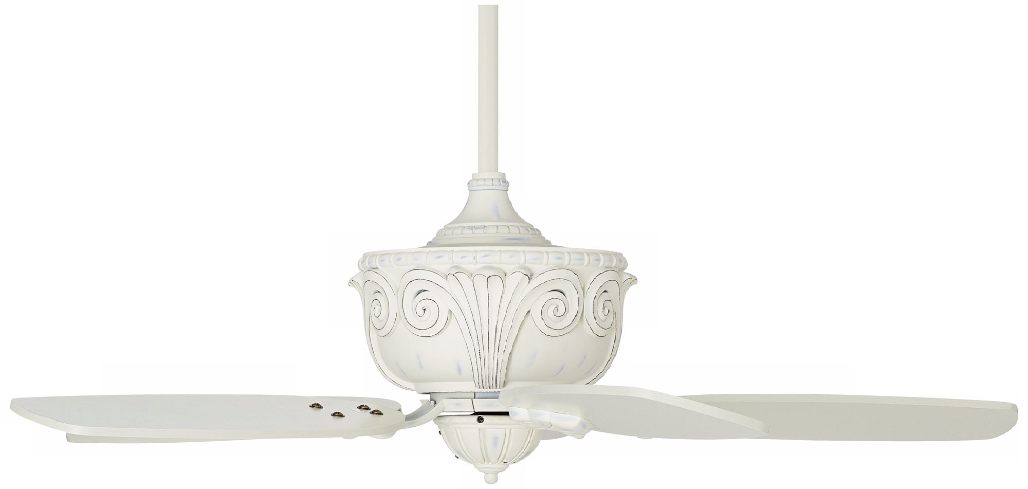 Image 4 44" Casa Deville™ Rubbed White Ceiling Fan with Pull Chain more views