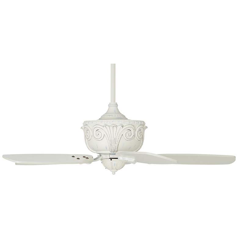 Image 4 44 inch Casa Deville&#8482; Rubbed White Ceiling Fan with Pull Chain more views