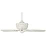 44" Casa Deville&#8482; Rubbed White Ceiling Fan with Pull Chain