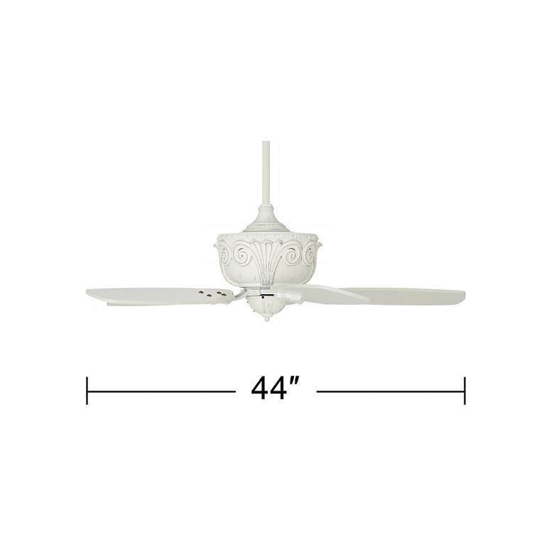 Image 5 44 inch Casa Deville&#8482; Rubbed White Ceiling Fan with Pull Chain more views