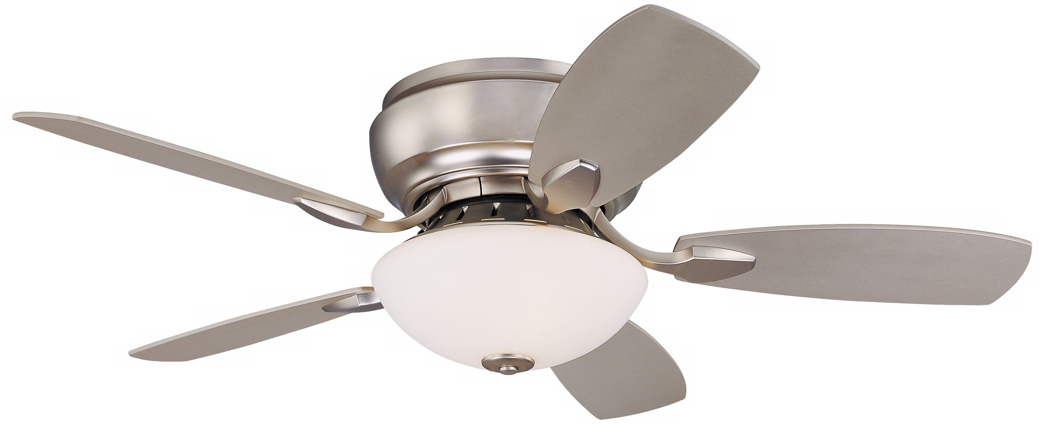 44" Casa Habitat™ Brushed Nickel Hugger Ceiling Fan